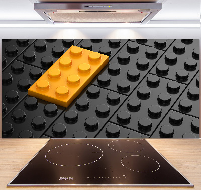 Pannello paraschizzi cucina con motivo Lego