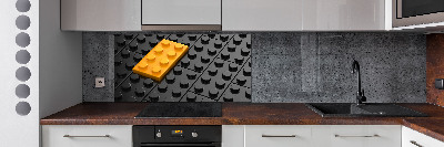 Pannello paraschizzi cucina con motivo Lego