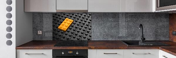Pannello paraschizzi cucina con motivo Lego