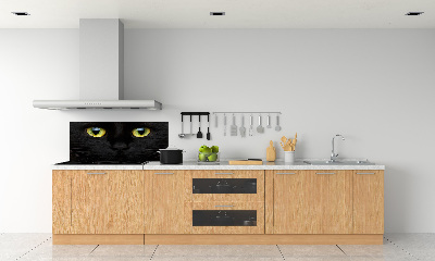 Rivestimento parete cucina con motivo a occhi di gatto