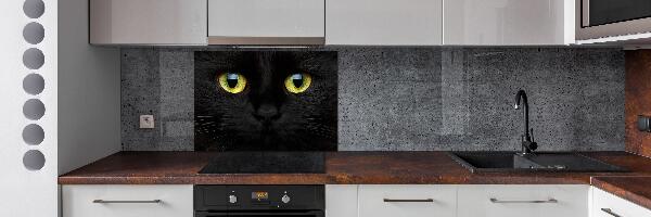 Rivestimento parete cucina con motivo a occhi di gatto