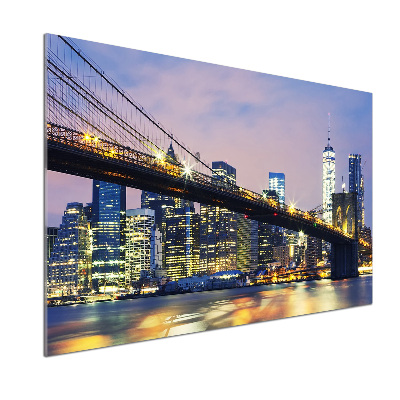 Rivestimento parete cucina con stampa del Ponte di Brooklyn