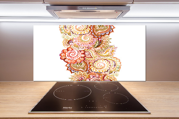 Pannello retrocucina con ornamenti decorativi