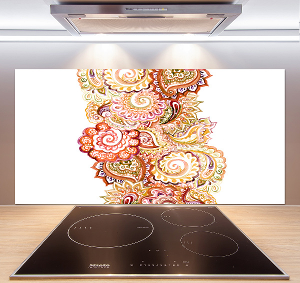 Pannello retrocucina con ornamenti decorativi