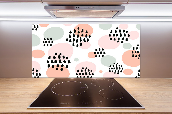 Rivestimento parete cucina con motivo a sfondo astratto