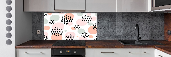 Rivestimento parete cucina con motivo a sfondo astratto