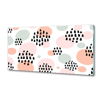 Rivestimento parete cucina con motivo a sfondo astratto