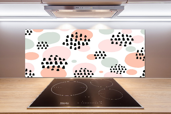 Rivestimento parete cucina con motivo a sfondo astratto