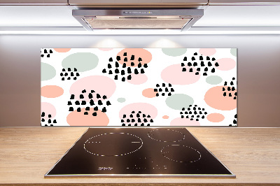 Rivestimento parete cucina con motivo a sfondo astratto