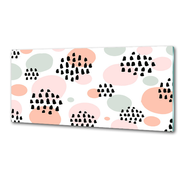 Rivestimento parete cucina con motivo a sfondo astratto