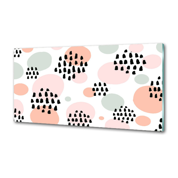 Rivestimento parete cucina con motivo a sfondo astratto