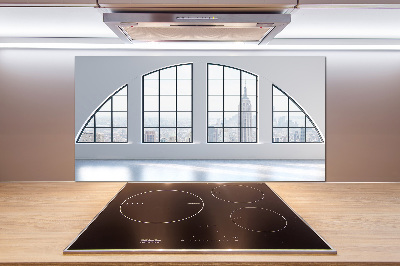 Rivestimento parete cucina per interni spaziosi