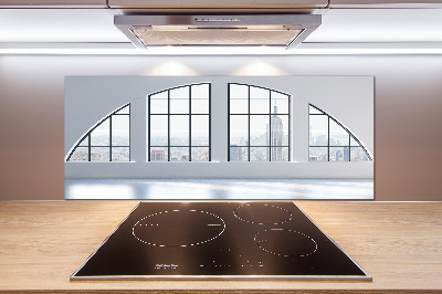 Rivestimento parete cucina per interni spaziosi