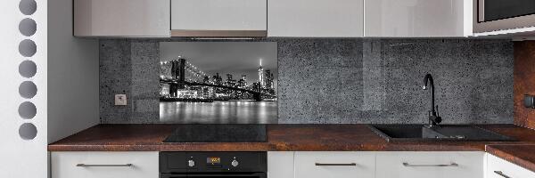 Pannello retrocucina con stampa del Ponte di Brooklyn