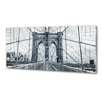Pannello paraschizzi cucina con stampa del Ponte di Brooklyn