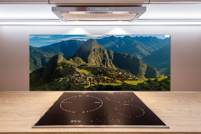 Pannello retrocucina con stampa raffigurante le rovine di Machu Picchu