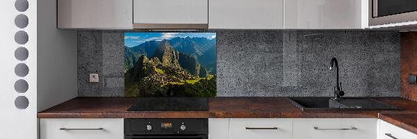 Pannello retrocucina con stampa raffigurante le rovine di Machu Picchu