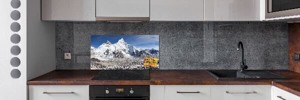 Pannello retrocucina con stampa Monte Everest per protezione parete