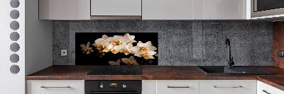 Pannello retrocucina con motivo orchidea