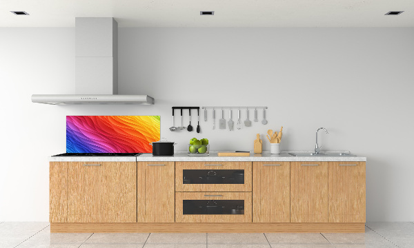 Rivestimento parete cucina con motivo Piogge colorate