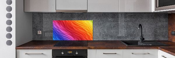 Rivestimento parete cucina con motivo Piogge colorate
