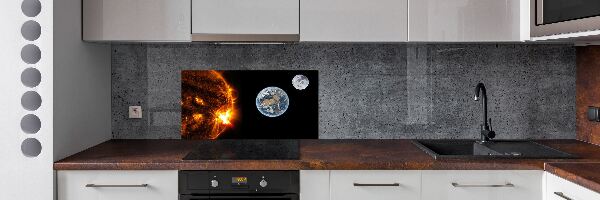Pannello retrocucina con motivo Sistema Solare