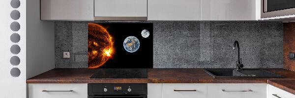 Pannello retrocucina con motivo Sistema Solare