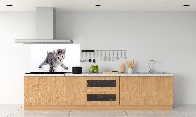 Rivestimento parete cucina con motivo gattino
