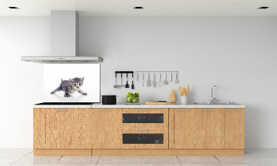 Rivestimento parete cucina con motivo gattino