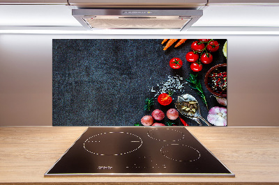 Pannello paraschizzi cucina con tema 