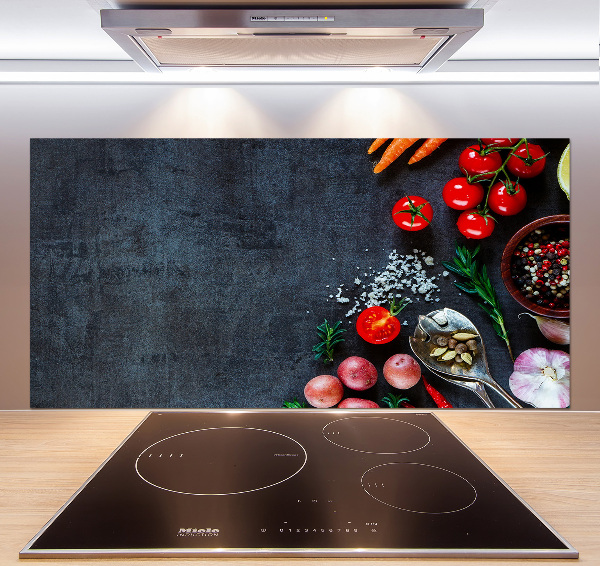 Pannello paraschizzi cucina con tema 