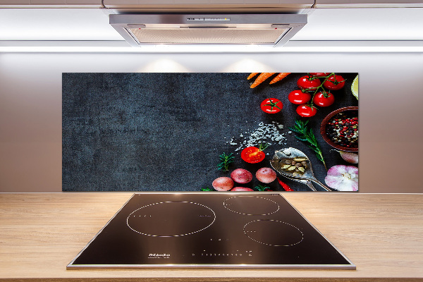 Pannello paraschizzi cucina con tema 