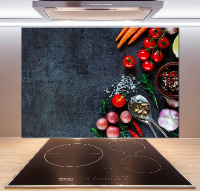 Pannello paraschizzi cucina con tema 