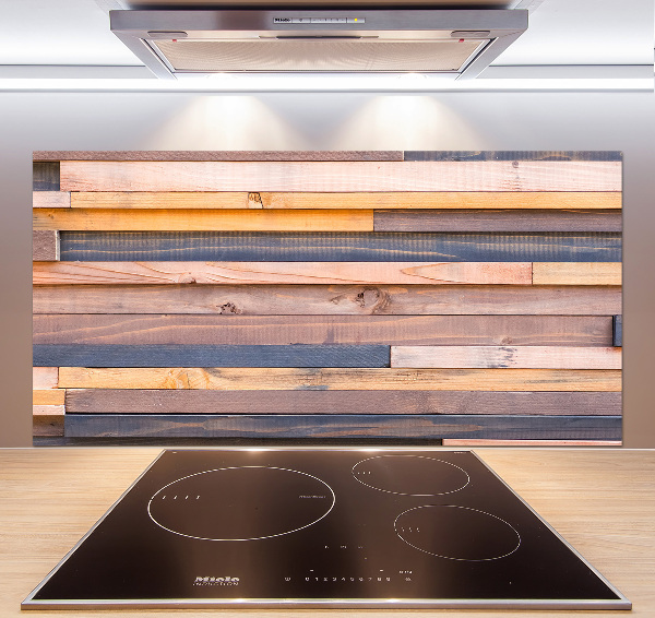 Pannello paraschizzi cucina in legno da parete