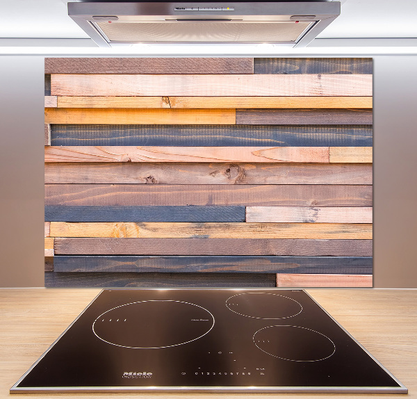 Pannello paraschizzi cucina in legno da parete