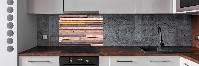Pannello paraschizzi cucina in legno da parete