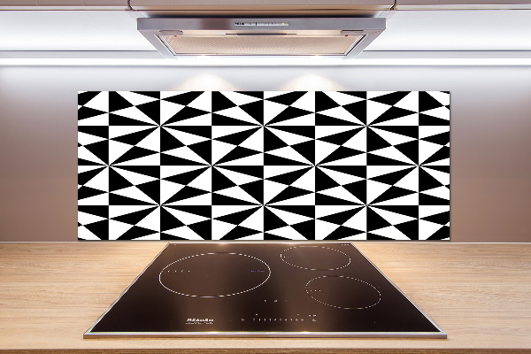 Rivestimento parete cucina con motivo geometrico