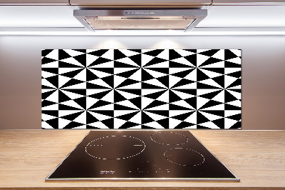 Rivestimento parete cucina con motivo geometrico