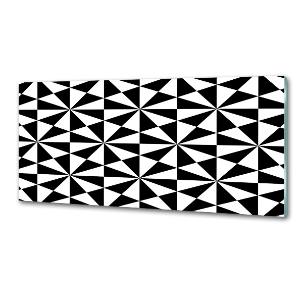 Rivestimento parete cucina con motivo geometrico