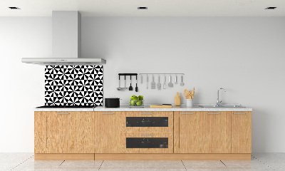 Rivestimento parete cucina con motivo geometrico