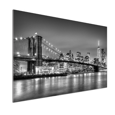 Rivestimento parete cucina con stampa Ponte di Brooklyn