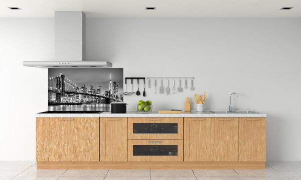 Rivestimento parete cucina con stampa Ponte di Brooklyn