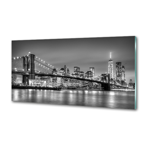 Rivestimento parete cucina con stampa Ponte di Brooklyn