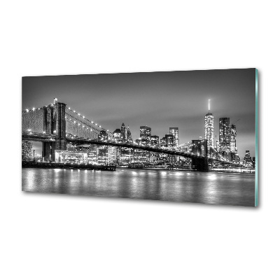 Rivestimento parete cucina con stampa Ponte di Brooklyn