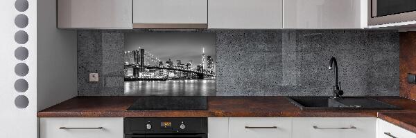 Rivestimento parete cucina con stampa Ponte di Brooklyn