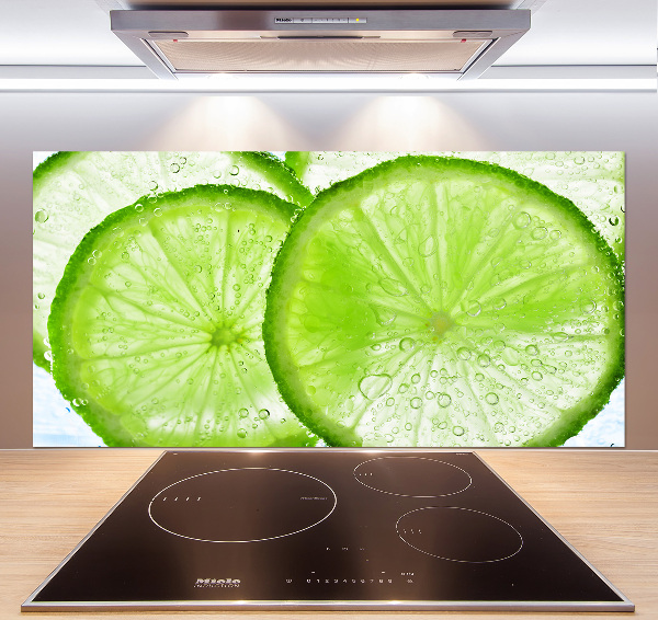 Rivestimento parete cucina con motivo «Lime sott'acqua»