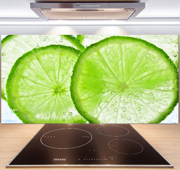 Rivestimento parete cucina con motivo «Lime sott'acqua»