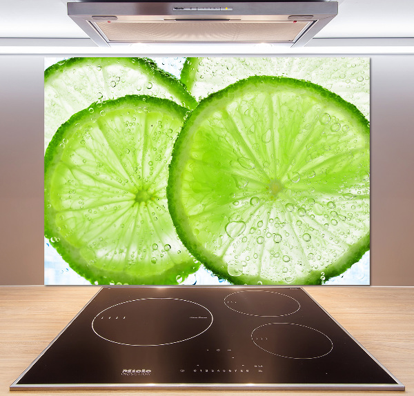 Rivestimento parete cucina con motivo «Lime sott'acqua»