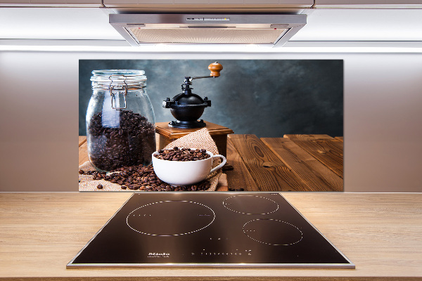 Pannello retrocucina con macinacaffè integrato