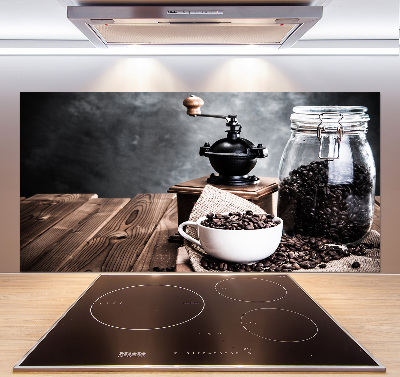 Pannello paraschizzi cucina con motivo macinacaffè